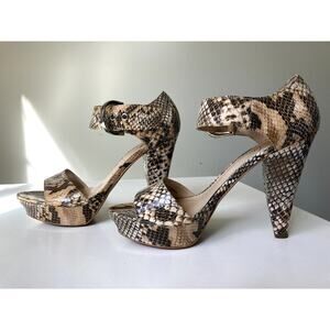 Vintage snakeskin Franco Sarta heels